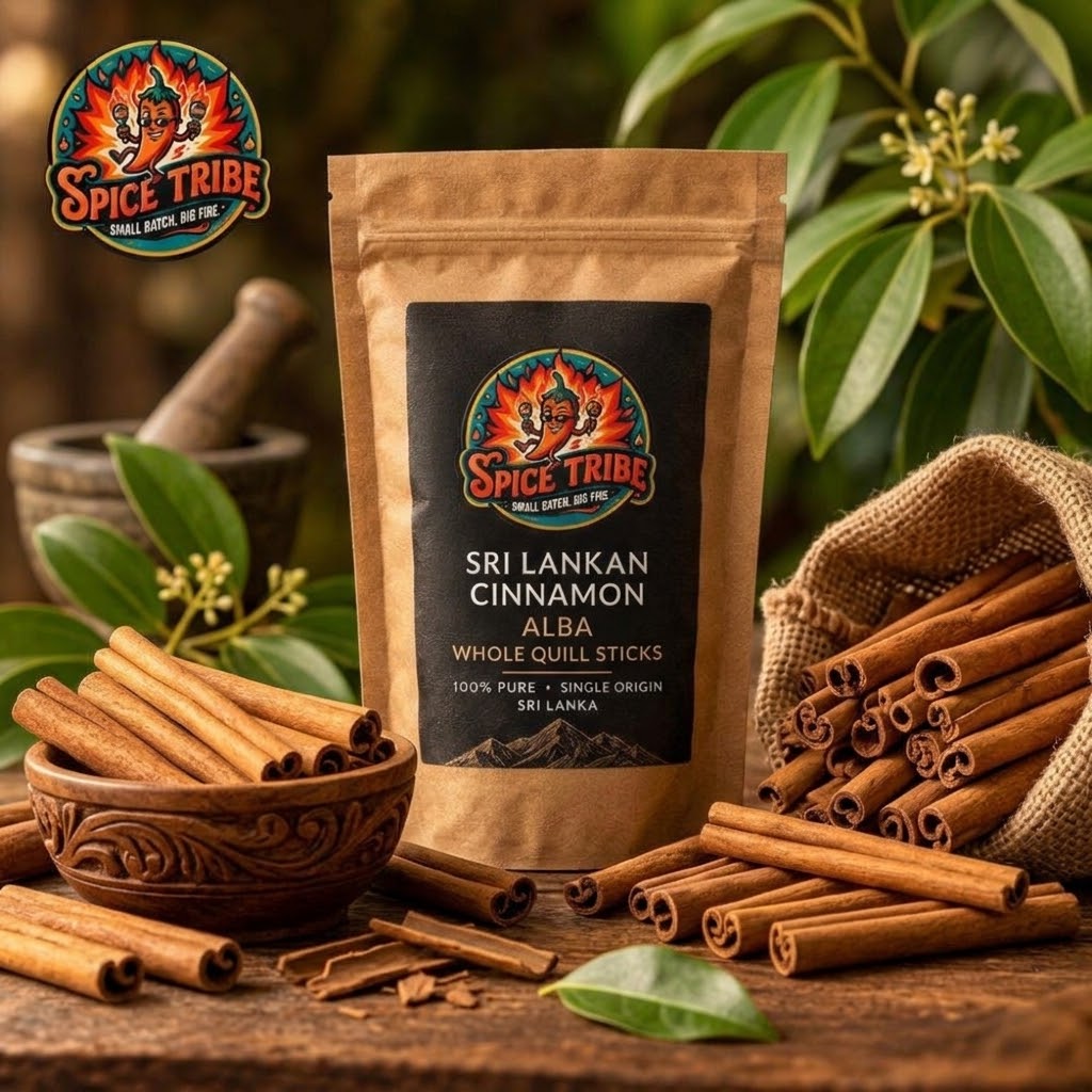Spice Tribe Sri Lankan Cinnamon Alba pouch with whole quill sticks